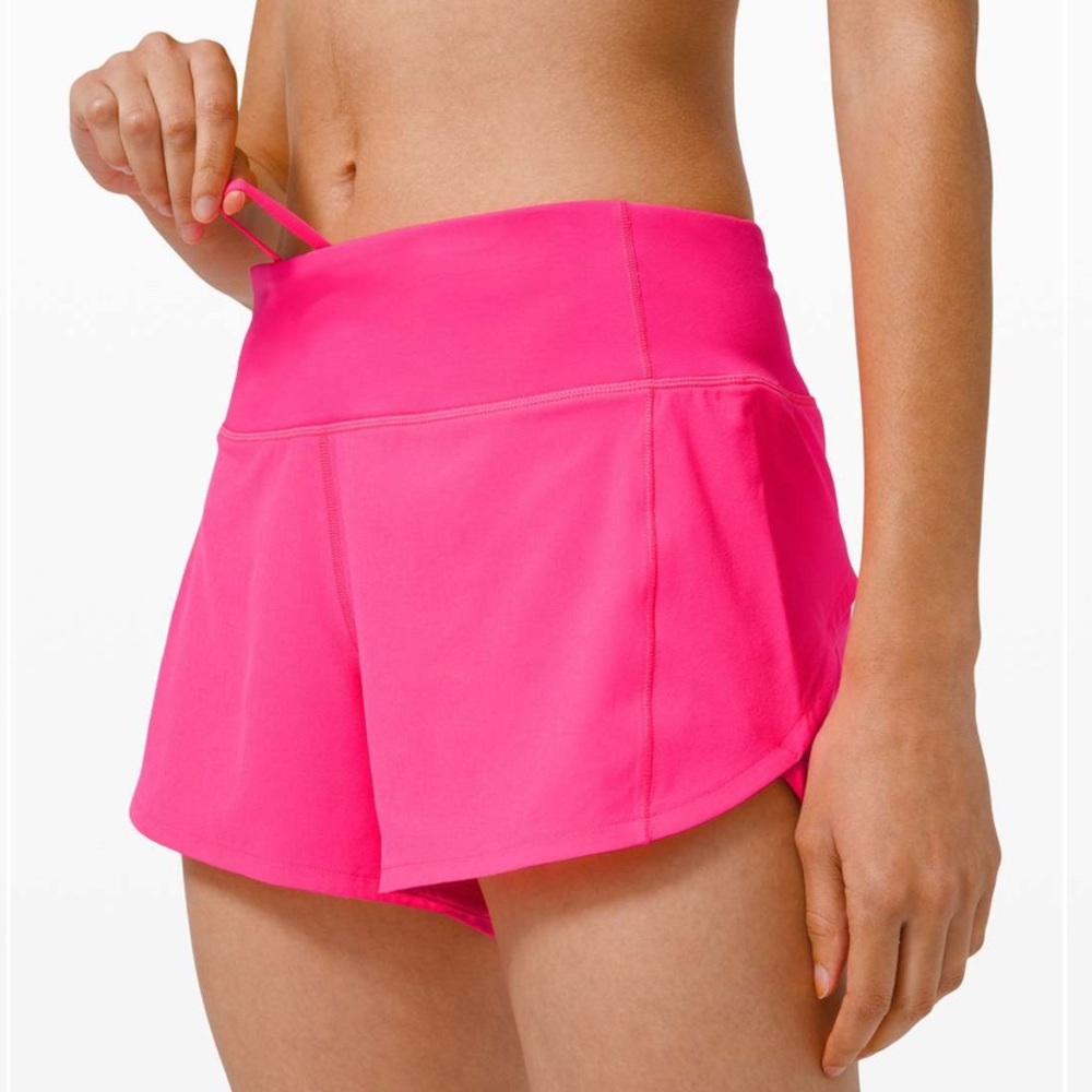 Lululemon Speed Up Short 4" Pink Highlight